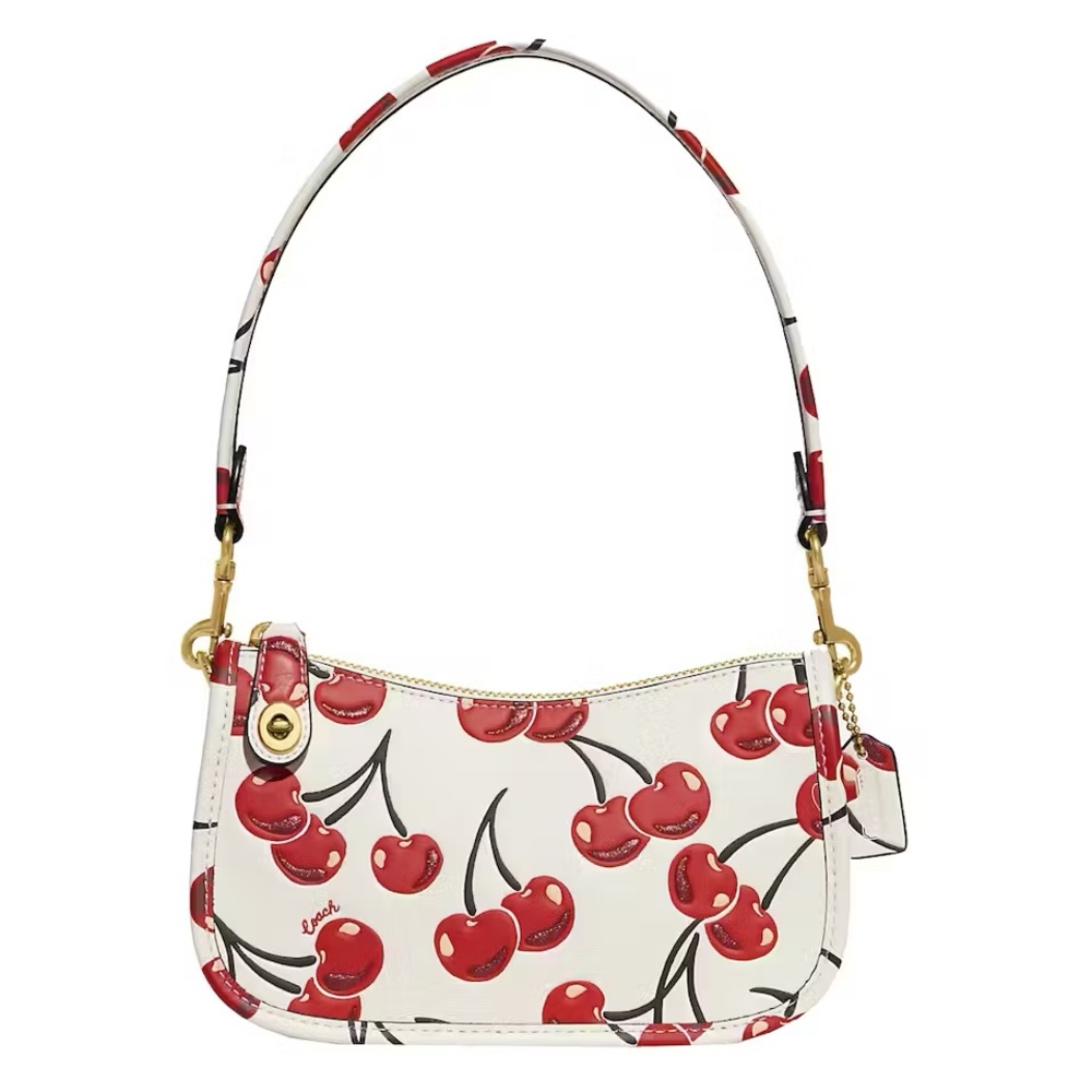 coach cherry white swinger